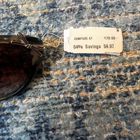 Kate Spade Tortoise Cat Eye Bow Livia Sunglasses - NWT - Picture 3 of 5